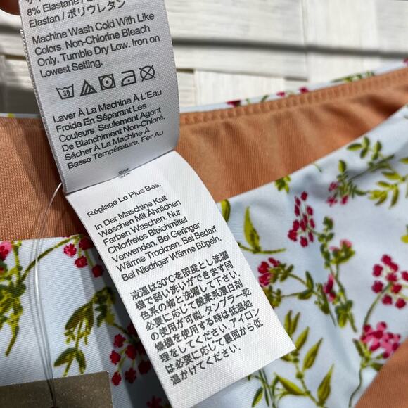 J. Crew Womens Curved Waist Cheeky Bikini Bottoms In Cloud Meadow Floral Size M - Picture 7 of 15